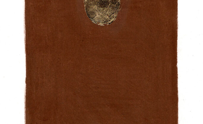 Obraz Główny: Andrij Dostlijew, z serii „Sobranie sochineniy”: „Tołstoj, t. X”, suchy pastel na papierze, 2022