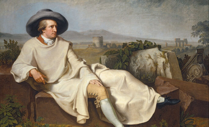 Obraz Główny: Johann Heinrich Wilhelm Tischbein „Goethe w rzymskiej Kampanii”, 1787 (domena publiczna, Google Art Project) 