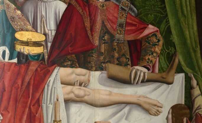 Obraz Główny: Mistrz z Los Balbases „Święci Kosma i Damian”, 1495, domena publiczna, Wellcome Collection) 