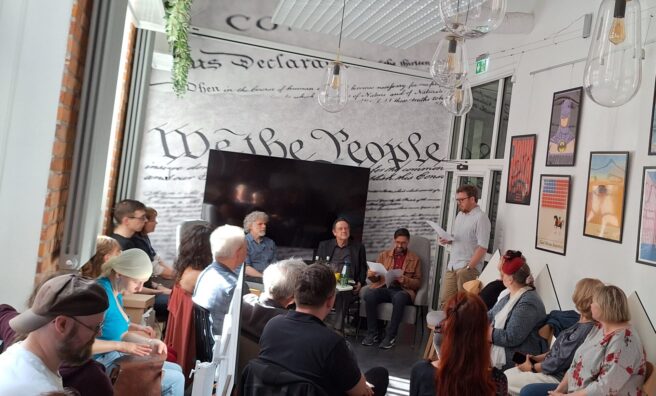 Zjednoczone Stany Poezji: Daniel Bourne i Joshua Weiner w American Corner Gdańsk, fot. Wojciech Markowski