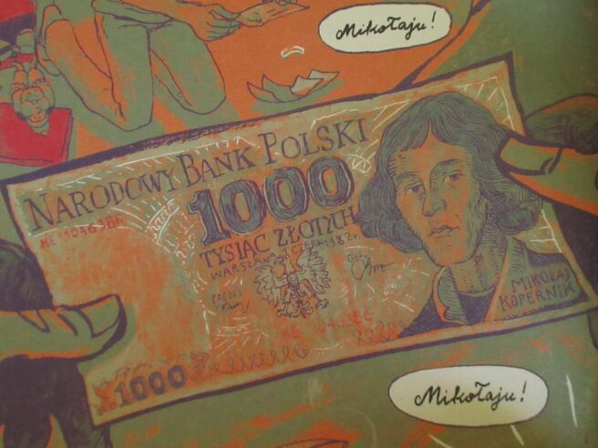 Kadr z komiksu Jacka Frąsia „Astronom”