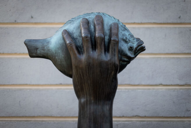 Günter Grass „Turbot pochwycony II”, fot. Łukasz Głowala