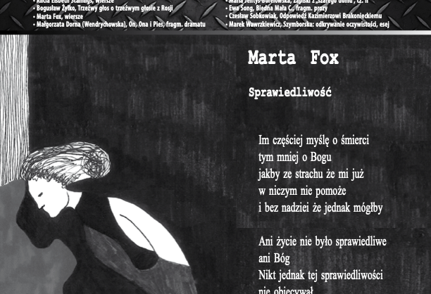 Obraz Główny: Pierwsza strona 81 numeru gazety literackiej „Migotania”, 2023 (z archiwum kwartalnika)